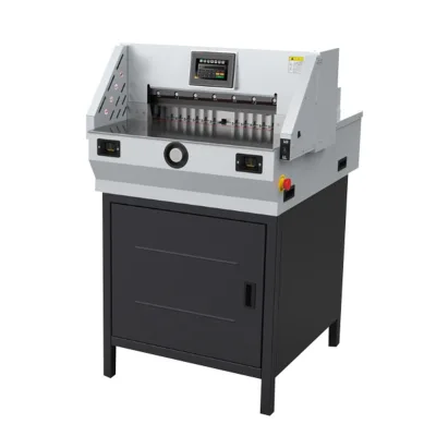 Intelligent Touch Screen Programming E460T Electric Paper Cutter 60mm Thick Layer Graphic Printing Machine Paper Trimmer