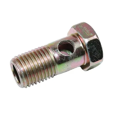 Aochente Carbon Steel Hex Head Zinc Finish UNF Thread Hydraulic Banjo Fittings Bolt Brake Hose Parts Hollow Screw M10-M16