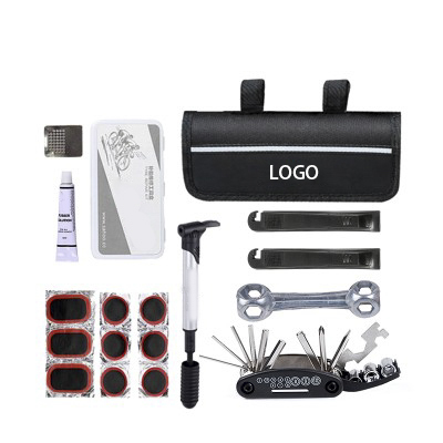 Cycling Equipment Portable Utility Tool Set with Inflator Bicycle Tire Repair Tool