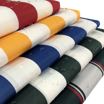 600D Yarn-Dyed Color Stripes Oxford Fabric 100% Polyester Medium Weight Waterproof Beach Chair Outdoor Canopy Tent Umbrella