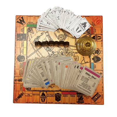 Potter Monopoly Wooden Game Board Travel Multiplayer Board Game