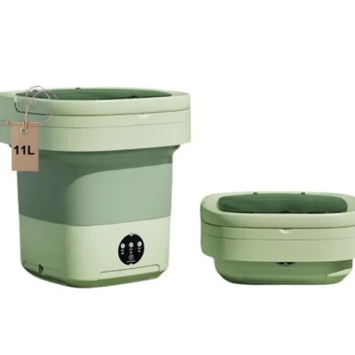 Smart Mini Washing Machine, Portable Washing Machine, Small Foldable Laundry Machine With Drain Basket Practical Washer