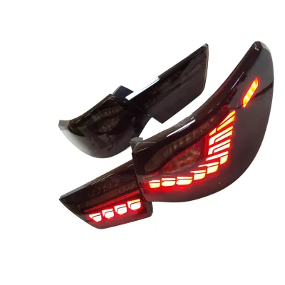 New Full LED Dynamic Turning Tail Lamp Retrofit/Upgrade for 2010-2012 Mark X/Reiz Smoke/Tinted Lens 8000 Lumens 5000K Direct Fit
