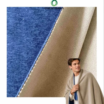 Polyester Rayon Spandex Thermal Fleece Fabric Super Soft Warm Thick for Winter Underwear Loungewear Sleepwear