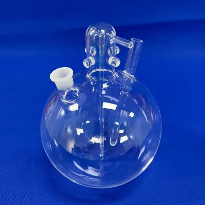 419 Processing High Purity SiO2 Quartz Glass Instrument for Laser Machinery Custom Reactor with 99.99% Silica Content