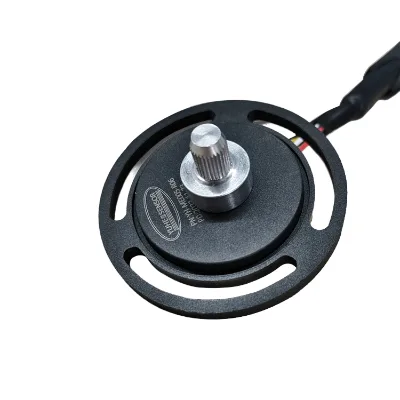 Radial Mounted Absolute Encoder Disc Magnet Digital Pulses Display on Oscilloscope