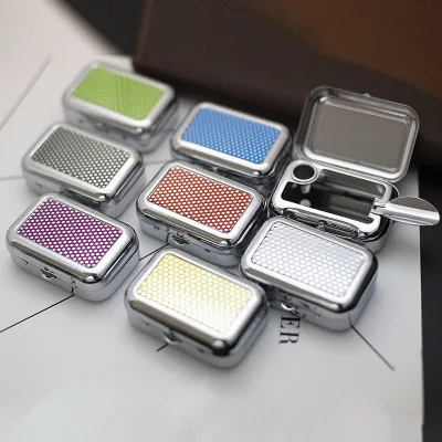 Creative Personality Trendy Mini Portable Pocket Ashtray Fashion Outdoor Travel Carry Covered Ashtray