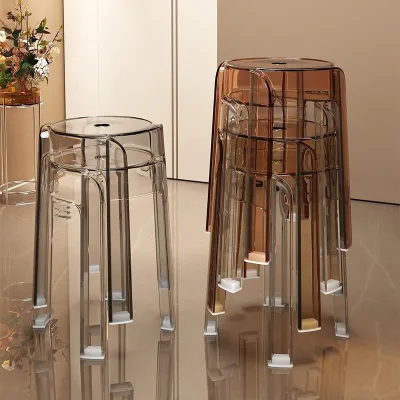 Customizable Acrylic Stool Offering Sleek Design for High End Commercial Environments