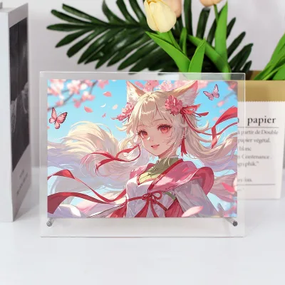 Wholesale Acrylic Photo Frame Transparent Cartoon Character Display Standee Custom Desktop Picture Frames for Home