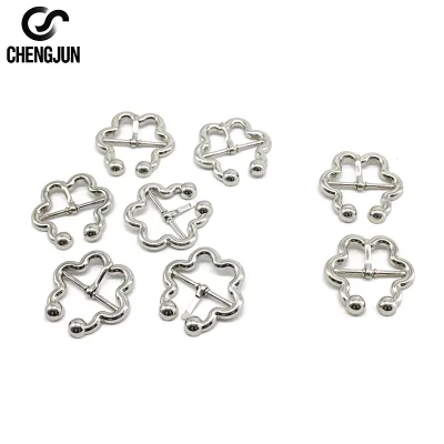 New Metal Decorative Shoe Buckle for Shoes Adjustable Strap Shoes Bags Clothes Metal Buckle