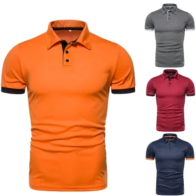 Men's New Summer Polo Shirt for Men Short-sleeved Top Popular Fashion Polo Shirt Trend