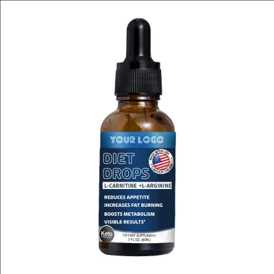 OEM Diet Drops L-carnitine L-arginine Organic Detox Fast Fat burner Metabolism Booster Powerful Antioxidant Slimming Weight Loss