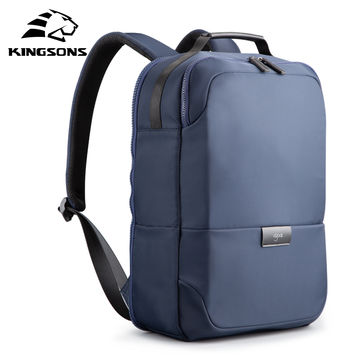 Nylon laptop backpack with cover 15.6 inch water resistant functional anti-theft custom backpack