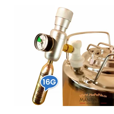 16g CO2 Cartridges Food Grade, Non-Lubricated CO2 Dispensing  Accessories for Cocktail  Craft Beer Growler Beer Keg 16 Grams