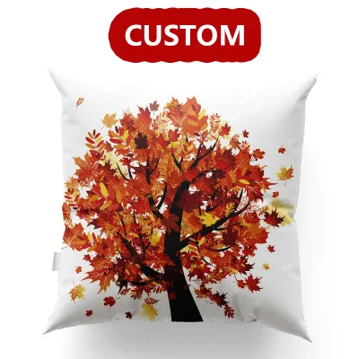 Modern Bed Decorative White 45*45cm Car Sofa Cushion Zipper Throw Pillow Covers Custom Cushion for Living Room