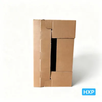 Wax Coated Corrugated Vegetable Box Moisture Resistant Packaging Carton with Ventilation Holes