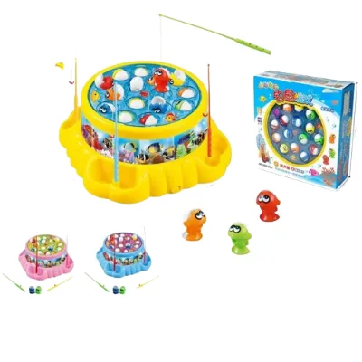 2024 Wholesale Popular Funny Fishing Game Interactive Electric Plastic Educational Magnetic Toy for Kids