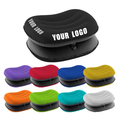 Hot Selling Inflatable Travel Pillow Outdoor Portable Camping Custom Press Inflatable Pillow with Custom logo