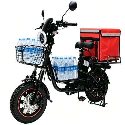 Fat Tire Delivery Cargo E-bike 1000W + Original 60V20Ah Cold Proof LiFePO4 Battery for Russian Courier Business Wholesale