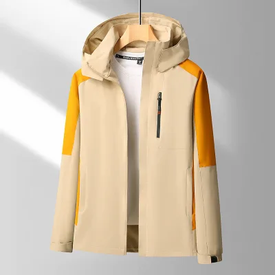 Wholesale Plus Size Soft Waterproof Windbreaker Jacket for Women Hooded with Zipper Closure Long for Skiing Mountaineering
