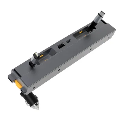 USB Hub Anti-Dust Sliding Lid Multi-Port Docking Station Fast Charger for Tesla Model 3 Highland Model Y Juniper-4-Port Charging