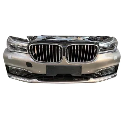 Used Front Bumper Assembly for 7 Series G12 Lci 2019-2022 M Sport Style Front End Kit With Grille and Laser Headlights