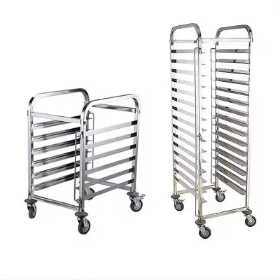 Custom Detachable Stainless Steel Bakery Tray Pan Trolley Bread Cake Cooling Rack 0.8mm Thickness GAOYA Brand