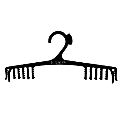 Bestiform Customized Black Plastic Lingerie Hangers for Wardrobe Display for Clothing Stores Garment Underwear Panties Mall