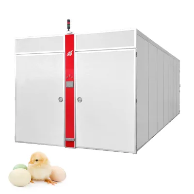 King-7 Tunnel Type Egg Incubator 90720 Capacity 12 Trolleys Energy Saving 10-15% Touch Screen Hatchery