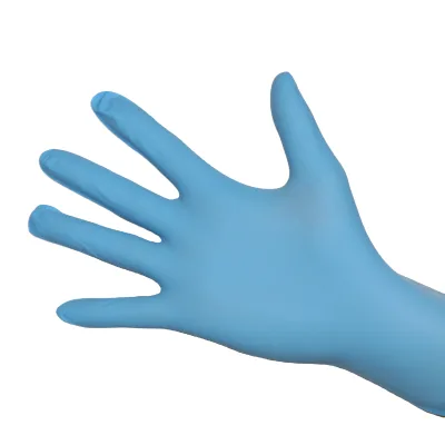 Thick Durable Oil Waterproof 7mil Black Barbecue Pure Disposable Nitrile Gloves with Diamond Texture