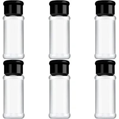 Popular Sales Plastic Salt Grinder Bottle 80Ml, Travel 100Ml Salt Pepper Grinder Bottles Plastic Grinder Black