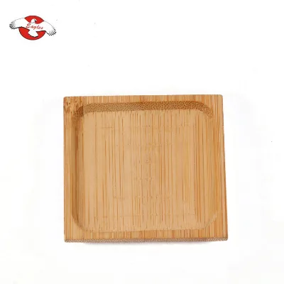 Mini Biodegradable Bamboo Dish Plate for Dessert Snacks