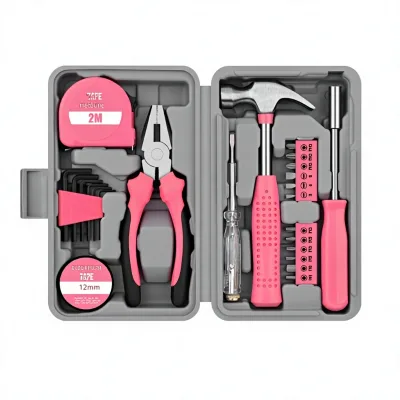 Multi-functional Household Toolbox Complete Set High Quality Carbon Steel Hand Tools All-in-One Repair Tool Kit with Tool Box