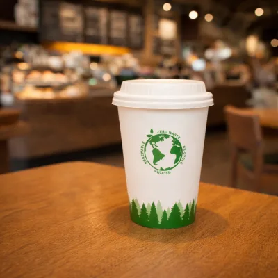 Custom Cups for Wedding Heavy Duty 12oz Paper Coffee Cups Disposable Coffee Cups  Degradable Cafe