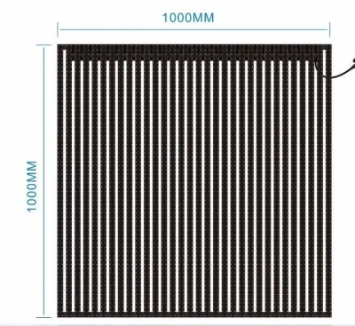 Large-Scale Transparent LED Display Screen Robust Outdoor Commercial Advertising Programmable Grid Panel Aluminum High Point