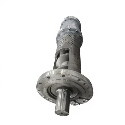 ALVEN 350mm Diameter 38CrMoAlA Nitrided Squeezing Screw Barrel with Die Head for Film Moisture Reduction Granulation Output