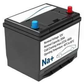 High-quality TC Model TC-36B-20Ah 460CCA 12V 20Ah 360Wh Sodium air Car Starter Battery, Operating Temperature -40~80°C