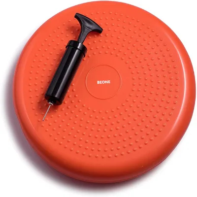 Wholesale BEONE BE-BB001 Free Hand Pump Exercise Balance Pad Workout Massage Balance Cushion Disc