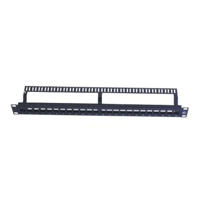 24port Cat5e Cat6 Cat6A Cat7 Blank Patch Panel 19inch 1U Empty Patch Panel UTP FTP Modular Cabling Patch Panel