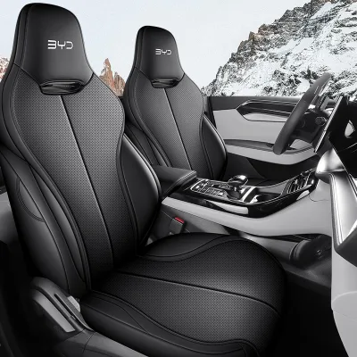 Custom Fit Full Leather Car Seat Covers for BYD Destroyer 05, Full Wrap Design All Season Auto Seat Cushion Interior Accessories
