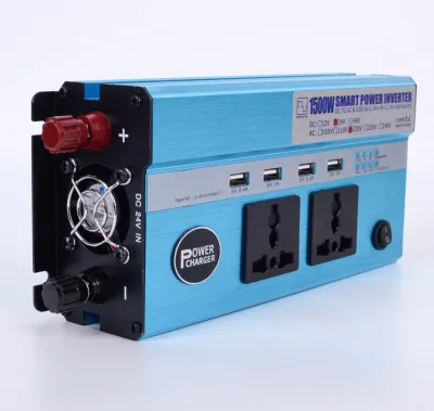 High Power 1500W DC 12v 24v to AC 110v 220v Car Inverter