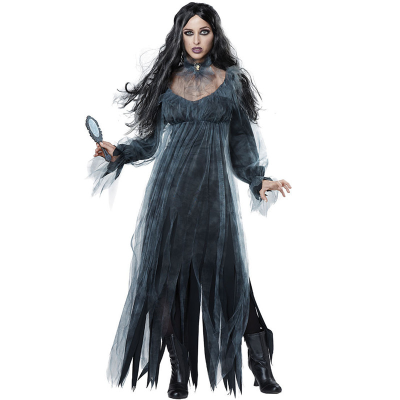 Halloween Cosplay Ghost Bride Costume Zombie Long Dress Adult Horror Vampire Bride Role Play Fancy Dress