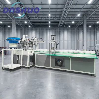 Industrial Electronic LED Bulb Crimping Machine with E27 Base Steel Construction 1 Year Warranty New