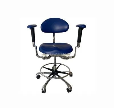 Silent Wheels Salon Master Chair Metal Frame Adjustable Height Doctor Dental Chair
