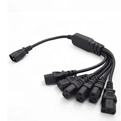 AC Power Cable Cord 1 in 2 3 4 5 6 AC Power Extension Cable AC Plug Extension Cord