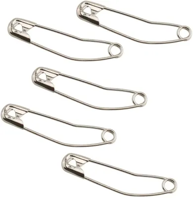 Nickel-Plated Steel Pins Sewing Crafting Supplies Curved Safety Pins Paper Clip Sewing Quilting Bending Pins Sturdy and Durable