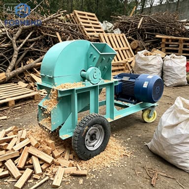 High Output Wood Crushing Equipment Producing Wood Crusher Hammer Mill Multiple Kinds of Wood Chips & Sawdust