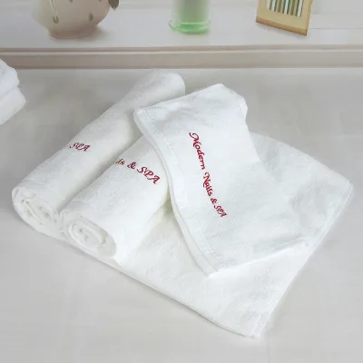Stock Bulk Cotton Face Towel Massage Towel Nail Pedicure Beauty Salon Towels 33*73cm 70g