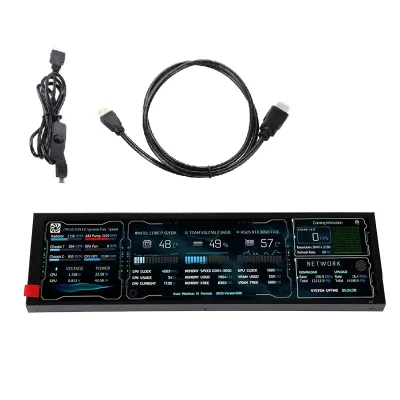 New 8.8 Inch Long Strip LCD Screen 1920*480  Driver Board Secondary Monitor AIDA64 Sub Display CPU GPU SSD Information