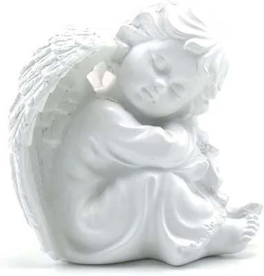 Memorial Statue Angels Adorable Resin Angel Sculpture Indoor Outdoor Home Office Decoration